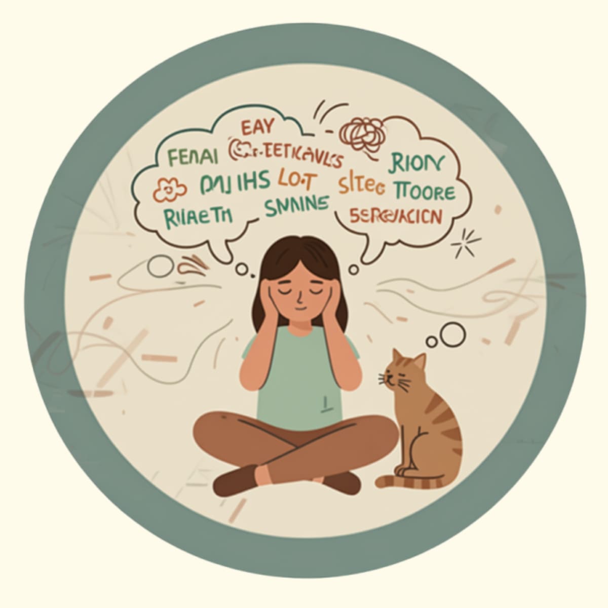 Ilustración de una persona con demasiadas tareas pendientes, decidiendo cuáles soltar